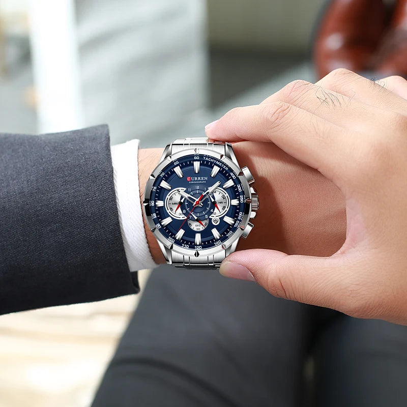 CURREN Men’s Luxury Quartz Watch