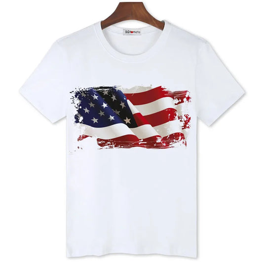 BGtomato 3D American Flag T-shirts for Men