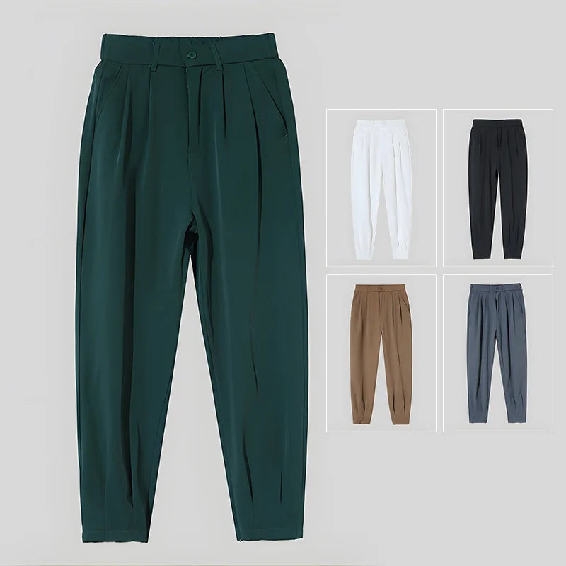 Casual Sold Color Trousers For Male